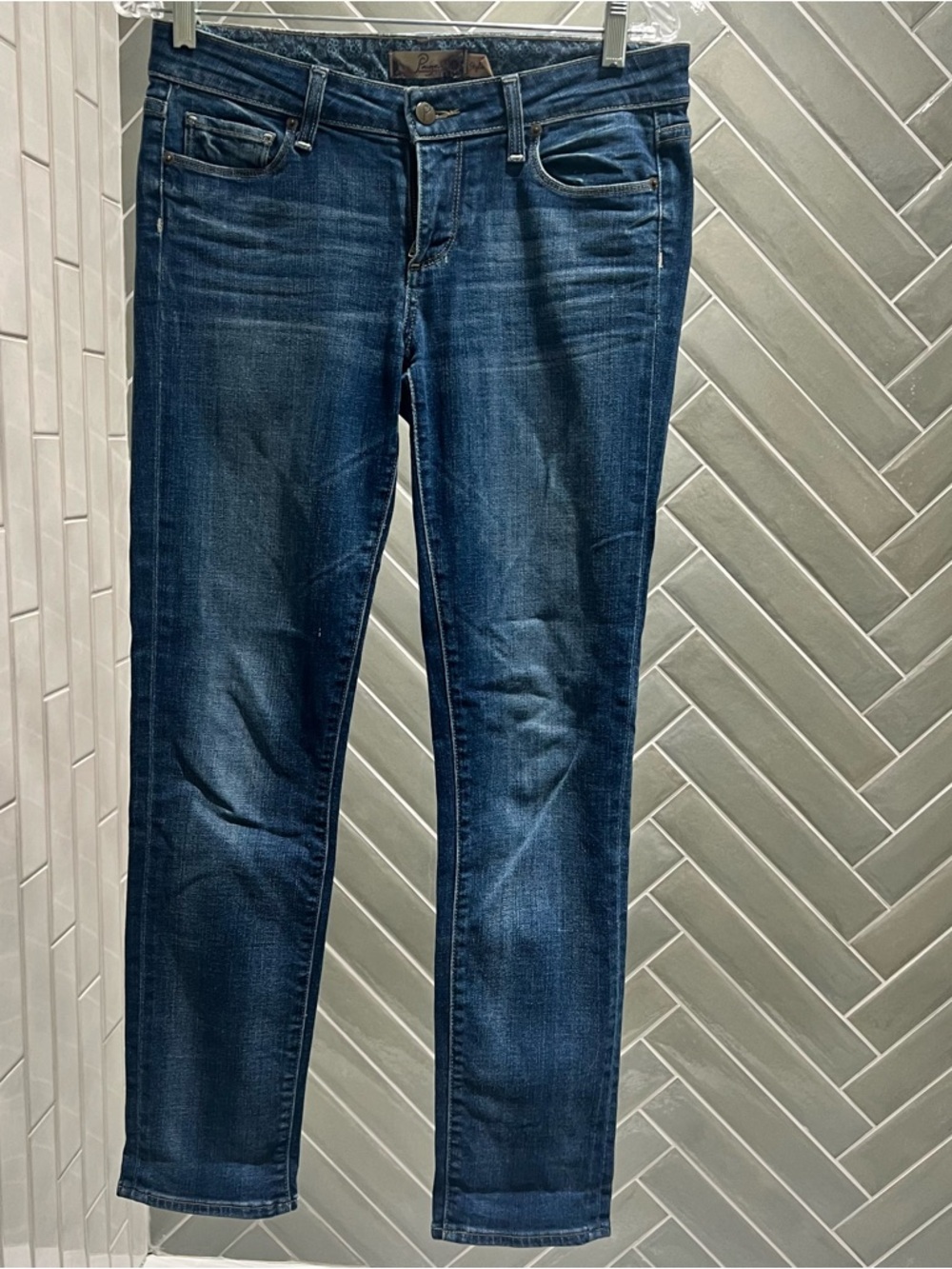 Classic Women's Dark Blue Straight Jeans